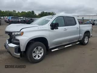 2021 Chevrolet Silverado 1500 LT with VIN 1GCUYDED3MZ335722, listed as a Copart auction lot 83830555 with 44,328 mi miles and Salvage title. Bid and sale history available at DreamBid. Image 1.