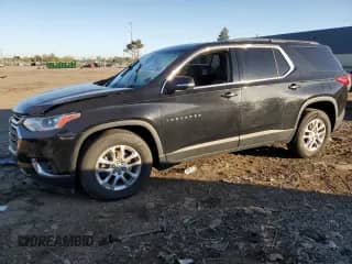 2021 Chevrolet Traverse LT Cloth z VIN 1GNEVGKW2MJ193146, wystawiony jako Copart lot #84373605 z przebiegiem 77 004 mil mil oraz Szkoda całkowita • Salvage title. Historia ofert i sprzedaży dostępna na DreamBid. Obrazek 1.