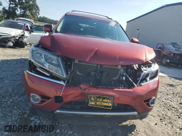 2015 Nissan Pathfinder S z VIN 5N1AR2MN3FC673976, wystawiony jako Copart lot #80087525 z przebiegiem 54 032 mil mil oraz Szkoda całkowita • Salvage title. Historia ofert i sprzedaży dostępna na DreamBid. Obrazek 5.