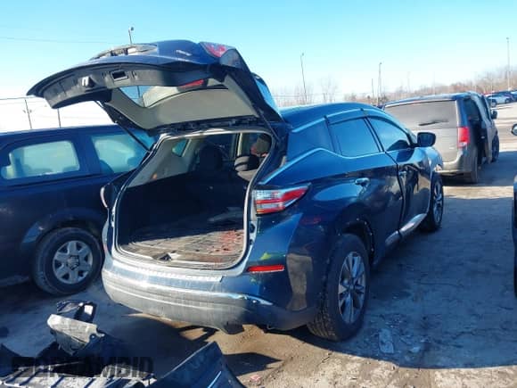 2017 Nissan Murano S with VIN 5N1AZ2MH9HN148910, listed as a IAAI auction lot 41465492 with 111,248 mi miles and . Bid and sale history available at DreamBid. Image 4.