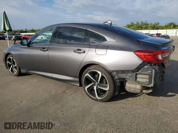 2018 Honda Accord Sport z VIN 1HGCV1F33JA210725, wystawiony jako Copart lot #81811955 z przebiegiem 100 159 mil mil oraz Szkoda całkowita • Salvage title. Historia ofert i sprzedaży dostępna na DreamBid. Obrazek 2.