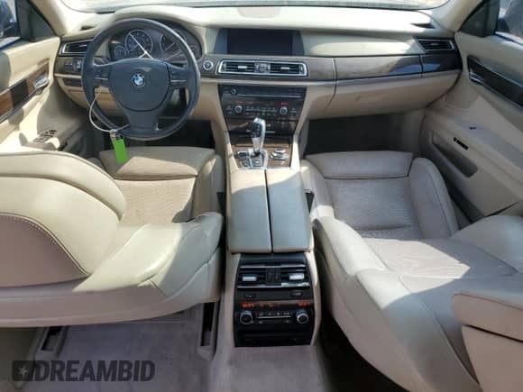2010 BMW 7 Series 750Li with VIN WBAKB8C5XACY63054, listed as a Copart auction lot 62151355 with 93,482 mi miles and Salvage title. Bid and sale history available at DreamBid. Image 8.
