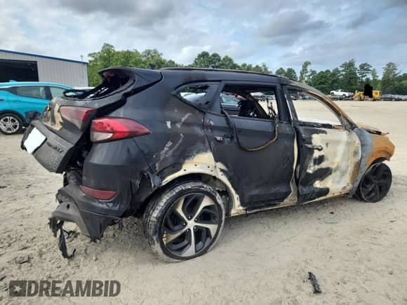 2018 Hyundai Tucson Value with VIN KM8J33A21JU792310, listed as a Copart auction lot 66573535 with Not provided miles and Non repairable. Bid and sale history available at DreamBid. Image 3.