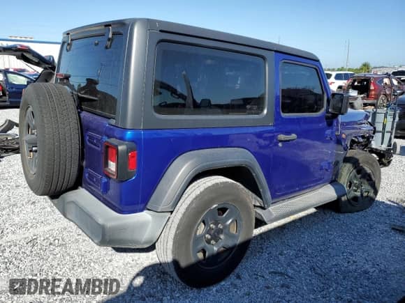 2018 Jeep Wrangler Sport with VIN 1C4GJXAG2JW280163, listed as a Copart auction lot 83984915 with 73,303 mi miles and Salvage title. Bid and sale history available at DreamBid. Image 3.