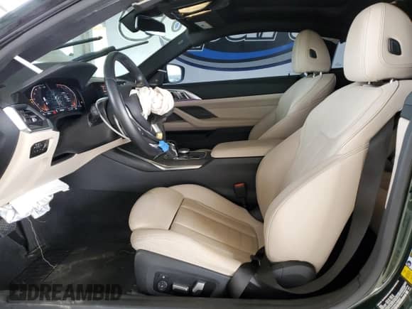 2022 BMW 4 Series 430i with VIN WBA53AP03NCH98007, listed as a Copart auction lot 54243395 with 36,134 mi miles and Salvage title. Bid and sale history available at DreamBid. Image 7.