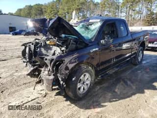 2020 Ford F-150 XL with VIN 1FTEX1EB0LFA55471, listed as a Copart auction lot 62702995 with 53,912 mi miles and Salvage title. Bid and sale history available at DreamBid. Image 1.
