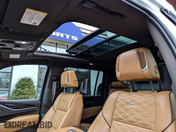 2021 Cadillac Escalade ESV Premium Luxury с VIN 1GYS4KKL7MR424XXX, выставлен на аукционе Copart как лот 59819975 с пробегом 43 652 миль миль и Чистый • Clean title. История ставок и продаж доступна на DreamBid. Изображение 6.