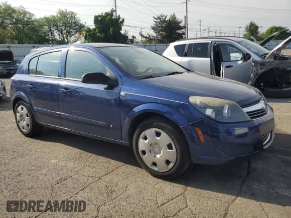 2008 Saturn Astra XE with VIN W08AR671685115608, listed as a Copart auction lot 56693915 with 96,885 mi miles and Salvage title. Bid and sale history available at DreamBid. Image 4.
