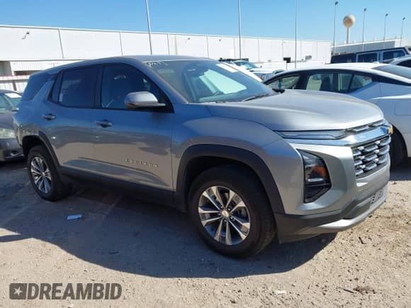 2025 Chevrolet Equinox AWD LT z VIN 3GNAXPEG8SL323644, wystawiony jako IAAI lot #43489345 z przebiegiem Nie podano mil oraz . Historia ofert i sprzedaży dostępna na DreamBid. Obrazek 1.