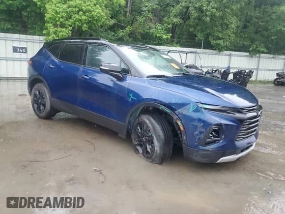 2022 Chevrolet Blazer LT с VIN 3GNKBDRS9NS148718, выставлен на аукционе Copart как лот 55735945 с пробегом 21 564 миль миль и Списание • Salvage title. История ставок и продаж доступна на DreamBid. Изображение 4.