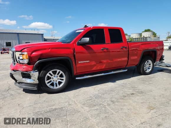 2015 GMC Sierra 1500 with VIN 1GTR1TEHXFZ222389, listed as a Copart auction lot 58923785 with 127,090 mi miles and Salvage title. Bid and sale history available at DreamBid. Image 1.