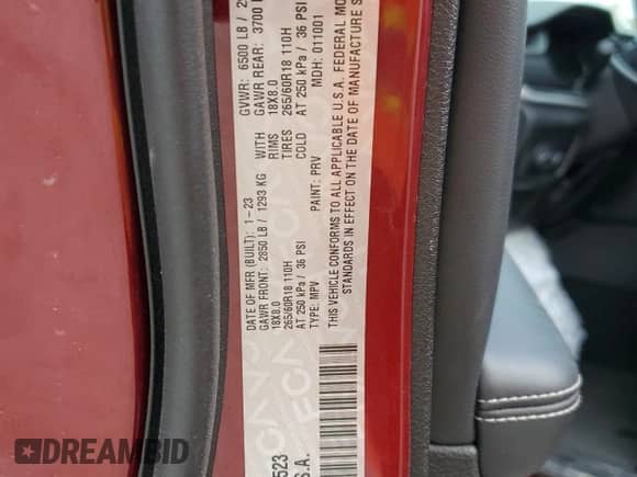 2023 Jeep Grand Cherokee Altitude z VIN 1C4RJJAG8P8794523, wystawiony jako Copart lot #45197575 z przebiegiem 23 749 mil mil oraz Szkoda całkowita • Salvage title. Historia ofert i sprzedaży dostępna na DreamBid. Obrazek 13.