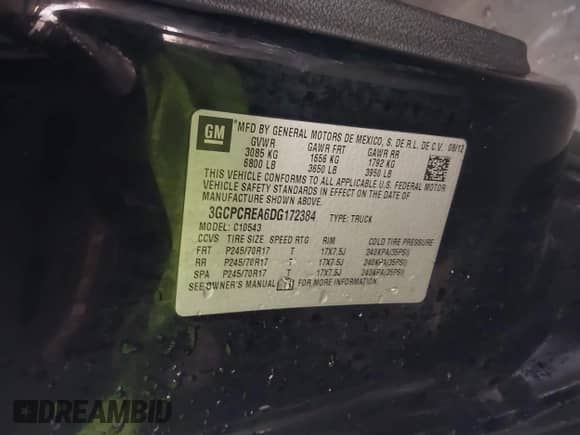 2013 Chevrolet Silverado 1500 LS z VIN 3GCPCREA6DG172384, wystawiony jako IAAI lot #41864124 z przebiegiem 249 337 mil mil oraz . Historia ofert i sprzedaży dostępna na DreamBid. Obrazek 9.