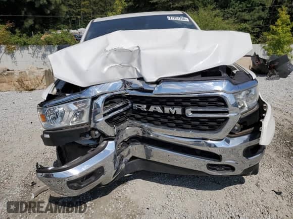 2022 Ram 1500 Big Horn with VIN 1C6SRFFT7NN376151, listed as a Copart auction lot 71201755 with 71,160 mi miles and Salvage title. Bid and sale history available at DreamBid. Image 5.