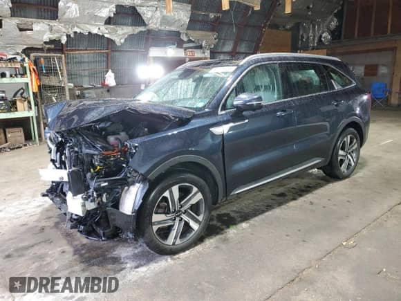 2023 Kia Sorento SX Prestige with VIN KNDRKDLG2P5148200, listed as a Copart auction lot 82076435 with 43,572 mi miles and Salvage title. Bid and sale history available at DreamBid. Image 1.