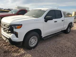 2024 Chevrolet Silverado 1500 Work Truck with VIN 1GCRAAEK1RZ339203, listed as a Copart auction lot 78446224 with 5,163 mi miles and Salvage title. Bid and sale history available at DreamBid. Image 1.