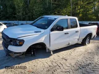 2024 Ram 1500 Tradesman z VIN 1C6SRFCT2RN126598, wystawiony jako Copart lot #69564675 z przebiegiem 35 322 mil mil oraz Szkoda całkowita • Salvage title. Historia ofert i sprzedaży dostępna na DreamBid. Obrazek 1.