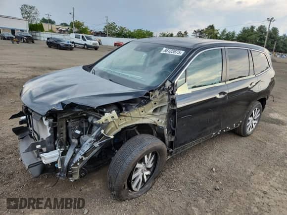 2022 Honda Pilot EX-L with VIN 5FNYF6H55NB018278, listed as a Copart auction lot 66123875 with 39,900 mi miles and Salvage title. Bid and sale history available at DreamBid. Image 1.