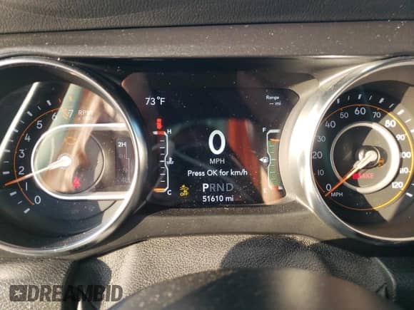 2021 Jeep Wrangler Unlimited Sahara High Altitude with VIN 1C4HJXEG0MW671105, listed as a Copart auction lot 74175244 with 51,610 mi miles and Salvage title. Bid and sale history available at DreamBid. Image 9.