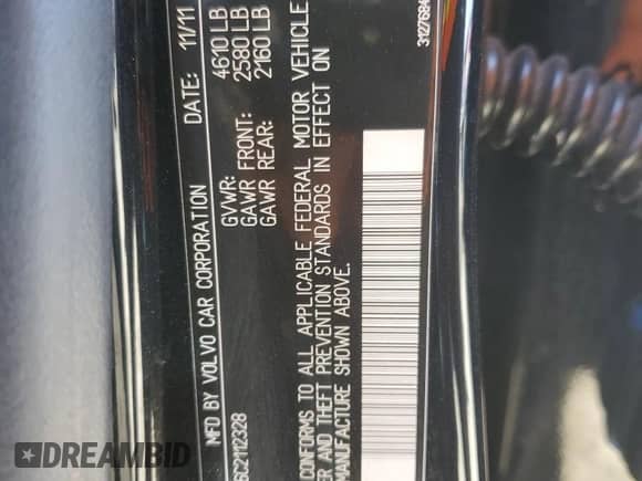 2012 Volvo S60 T5 с VIN YV1622FS6C2112328, выставлен на аукционе Copart как лот 85162565 с пробегом 87 334 миль миль и Списание • Salvage title. История ставок и продаж доступна на DreamBid. Изображение 12.