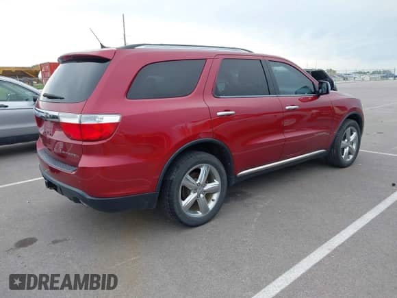 2013 Dodge Durango Citadel with VIN 1C4RDJEGXDC637943, listed as a IAAI auction lot 42681869 with 223,664 mi miles and . Bid and sale history available at DreamBid. Image 4.