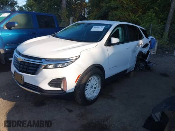 2023 Chevrolet Equinox LT with VIN 3GNAXKEG9PS208423, listed as a IAAI auction lot 43169272 with 12,072 mi miles and . Bid and sale history available at DreamBid. Image 18.
