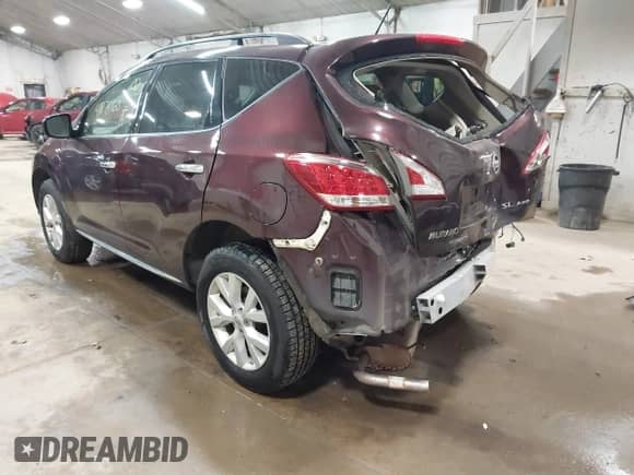 2014 Nissan Murano SL with VIN JN8AZ1MW4EW522041, listed as a IAAI auction lot 41878160 with 75,879 mi miles and . Bid and sale history available at DreamBid. Image 3.