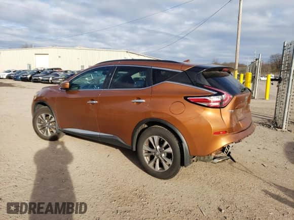 2015 Nissan Murano Platinum with VIN 5N1AZ2MH0FN287093, listed as a Copart auction lot 43583183 with 105,554 mi miles and . Bid and sale history available at DreamBid. Image 2.