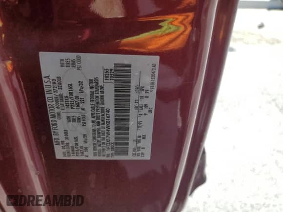 1998 Ford F-150 z VIN 1FTZX17W4WKB16740, wystawiony jako Copart lot #56511315 z przebiegiem 256 332 mil mil oraz Szkoda całkowita • Salvage title. Historia ofert i sprzedaży dostępna na DreamBid. Obrazek 12.