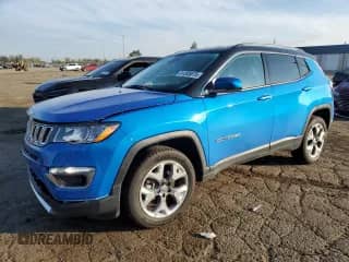 2021 Jeep Compass Limited with VIN 3C4NJDCB2MT533368, listed as a Copart auction lot 81395675 with 40,872 mi miles and Non repairable. Bid and sale history available at DreamBid. Image 1.