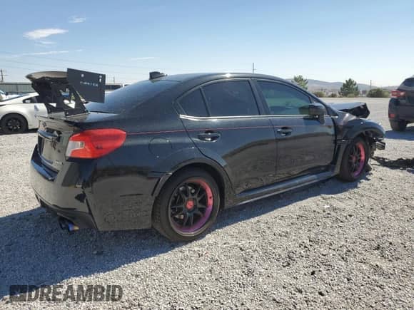 2020 Subaru WRX with VIN JF1VA1A69L9811474, listed as a Copart auction lot 68358675 with 46,093 mi miles and Salvage title. Bid and sale history available at DreamBid. Image 3.