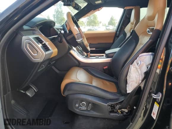 2018 Land Rover Range Rover Sport SVR with VIN SALWZ2SE8JA184175, listed as a Copart auction lot 85798834 with 39,755 mi miles and Salvage title. Bid and sale history available at DreamBid. Image 7.