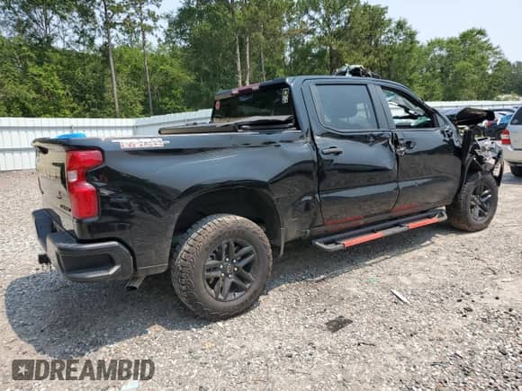 2024 Chevrolet Silverado 1500 Custom Trail Boss with VIN 3GCPDCEK9RG328282, listed as a Copart auction lot 59040895 with Not provided miles and Salvage title. Bid and sale history available at DreamBid. Image 3.