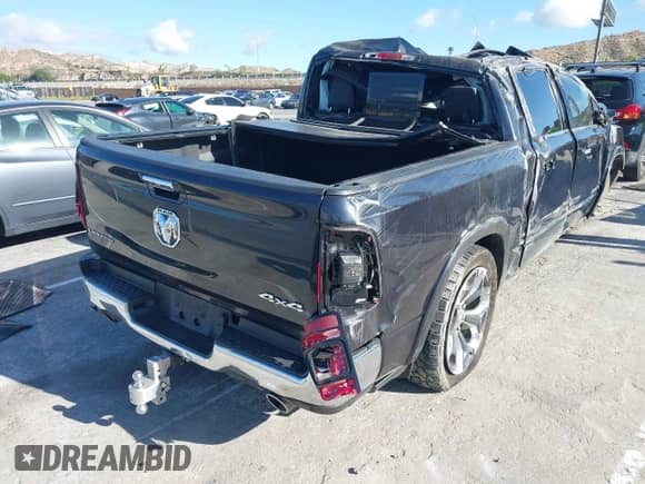 2019 Ram 1500 Limited z VIN 1C6SRFHT8KN839939, wystawiony jako IAAI lot #42225074 z przebiegiem Nie podano mil oraz . Historia ofert i sprzedaży dostępna na DreamBid. Obrazek 4.