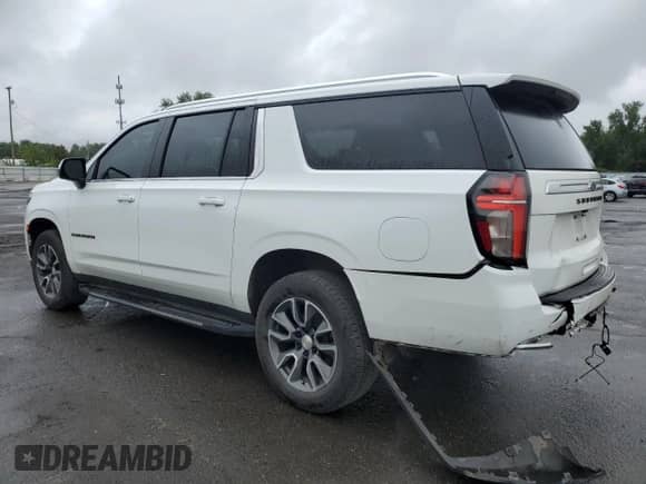 2022 Chevrolet Suburban LT with VIN 1GNSKCKD5NR124800, listed as a Copart auction lot 58847615 with 77,550 mi miles and Salvage title. Bid and sale history available at DreamBid. Image 2.