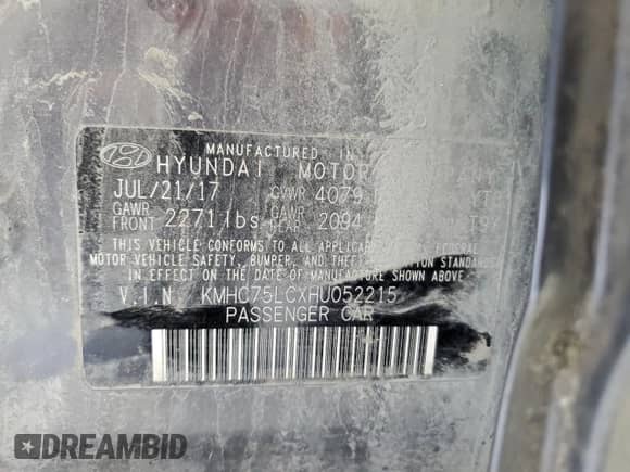 2017 Hyundai Ioniq SEL z VIN KMHC75LCXHU052215, wystawiony jako Copart lot #52550444 z przebiegiem 102 154 mil mil oraz . Historia ofert i sprzedaży dostępna na DreamBid. Obrazek 12.