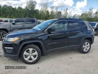 2018 Jeep Compass Latitude with VIN 3C4NJDBB9JT265075, listed as a Copart auction lot 70225935 with Not provided miles and Salvage title. Bid and sale history available at DreamBid. Image 1.