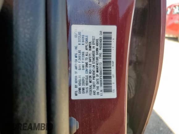 2013 Honda Accord Touring z VIN 1HGCR3F93DA031173, wystawiony jako Copart lot #69469075 z przebiegiem 123 925 mil mil oraz Szkoda całkowita • Salvage title. Historia ofert i sprzedaży dostępna na DreamBid. Obrazek 12.