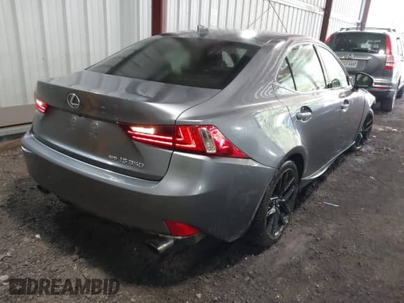 2014 Lexus IS 350 with VIN JTHCE1D26E5003672, listed as a IAAI auction lot 42563800 with 206,201 mi miles and . Bid and sale history available at DreamBid. Image 4.
