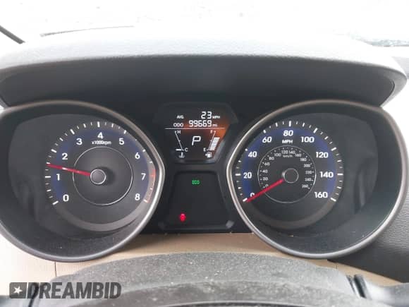 2013 Hyundai Elantra GLS with VIN 5NPDH4AE8DH447180, listed as a IAAI auction lot 42452033 with 99,669 mi miles and . Bid and sale history available at DreamBid. Image 7.