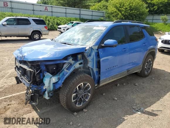 2025 Chevrolet Equinox AWD ACTIV с VIN 3GNAXSEG3SL125024, выставлен на аукционе Copart как лот 63097475 с пробегом 3 433 миль миль и Списание • Salvage title. История ставок и продаж доступна на DreamBid. Изображение 1.
