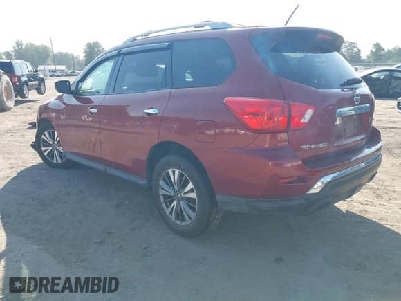 2018 Nissan Pathfinder SV z VIN 5N1DR2MM6JC633257, wystawiony jako IAAI lot #42800707 z przebiegiem 202 968 mil mil oraz . Historia ofert i sprzedaży dostępna na DreamBid. Obrazek 3.