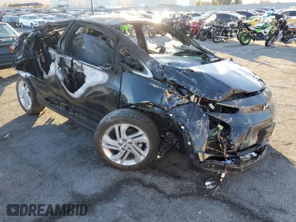2023 Chevrolet Bolt EV 1LT with VIN 1G1FW6S09P4197805, listed as a Copart auction lot 89150195 with Not provided miles and Non repairable. Bid and sale history available at DreamBid. Image 4.