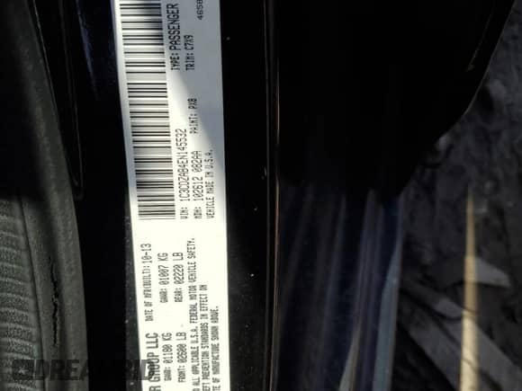 2014 Dodge Avenger SE с VIN 1C3CDZAB4EN145532, выставлен на аукционе Copart как лот 63691984 с пробегом 181 901 миль миль и Чистый • Clean title. История ставок и продаж доступна на DreamBid. Изображение 12.