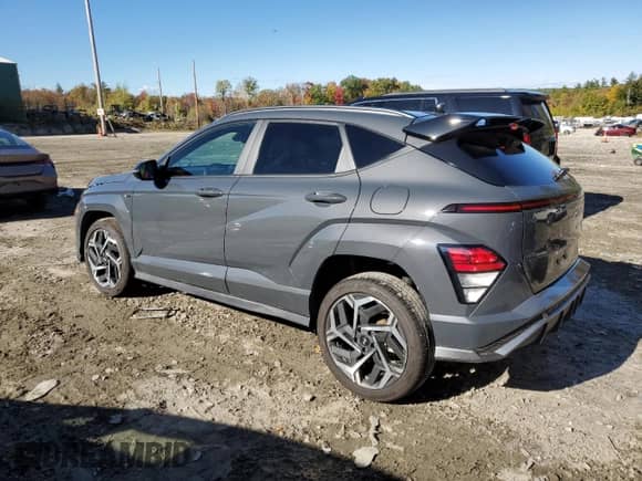 2024 Hyundai Kona N Line с VIN KM8HACA30RU103432, выставлен на аукционе Copart как лот 74063904 с пробегом 7 506 миль миль и Списание • Salvage title. История ставок и продаж доступна на DreamBid. Изображение 2.