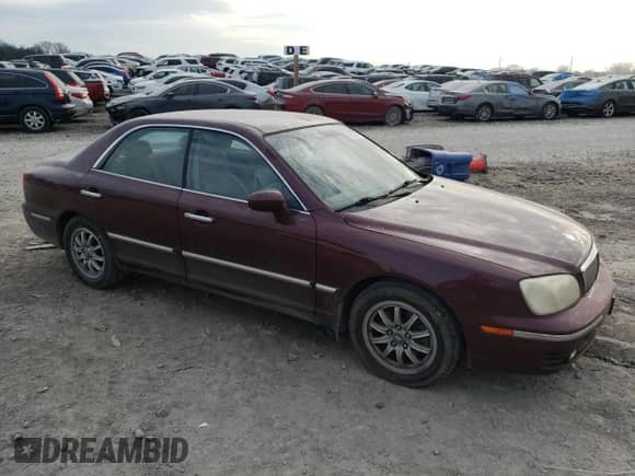 2005 Hyundai XG with VIN KMHFU45E35A376764, listed as a Copart auction lot 44053935 with 186,767 mi miles and Salvage title. Bid and sale history available at DreamBid. Image 4.