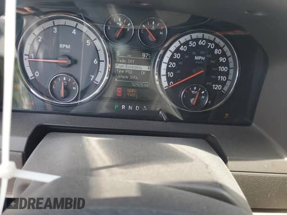 2012 Ram 1500 Laramie with VIN 1C6RD7JT2CS230054, listed as a Copart auction lot 62090745 with 92,925 mi miles and Clean title. Bid and sale history available at DreamBid. Image 9.