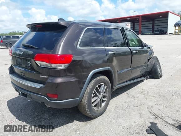 2017 Jeep Grand Cherokee Limited with VIN 1C4RJEBG8HC731720, listed as a IAAI auction lot 42763258 with 94,058 mi miles and . Bid and sale history available at DreamBid. Image 4.