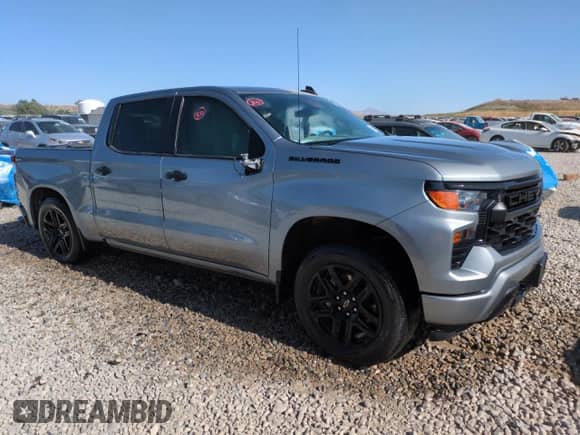2024 Chevrolet Silverado 1500 Custom with VIN 3GCPABEK5RG119642, listed as a Copart auction lot 60936465 with Not provided miles and Salvage title. Bid and sale history available at DreamBid. Image 4.
