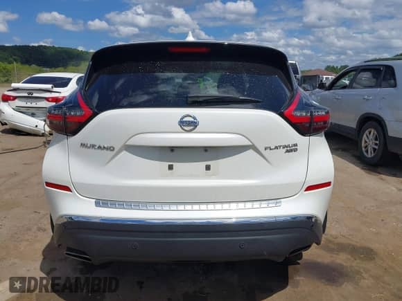2020 Nissan Murano Platinum with VIN 5N1AZ2DS2LN160630, listed as a IAAI auction lot 42911335 with Not provided miles and . Bid and sale history available at DreamBid. Image 15.